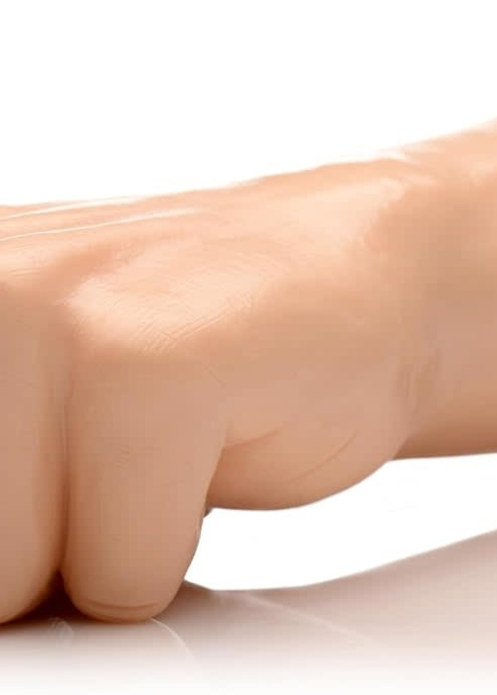 XR Brands Master Series Master Series Knuckles Small Clenched Fist Dildo - Vanilla