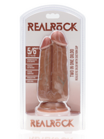 Shots RealRock RealRock Ultra Realistic Skin Dual Penetration 5in/6in - Caramel