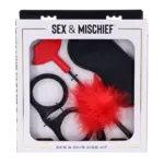 Sportsheets Sex & Mischief Ex's & Oh's Kiss Kit - Red/Black