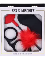 Sportsheets Sex & Mischief Ex's & Oh's Kiss Kit - Red/Black