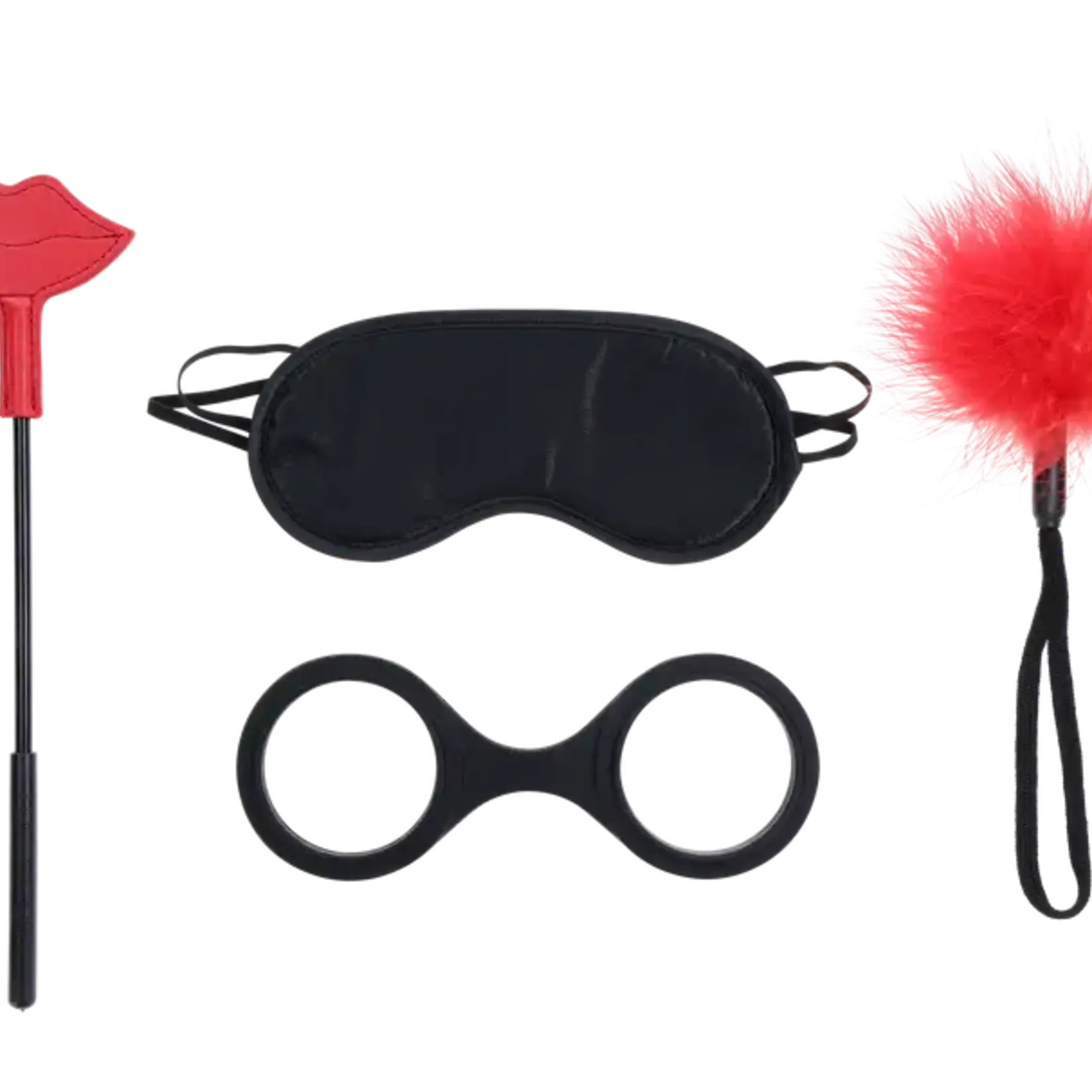 Sportsheets Sex & Mischief Ex's & Oh's Kiss Kit - Red/Black