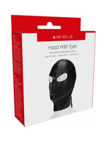 Me You Us ME YOU US Hood with Eyes PU Leather Bondage Hood - Black