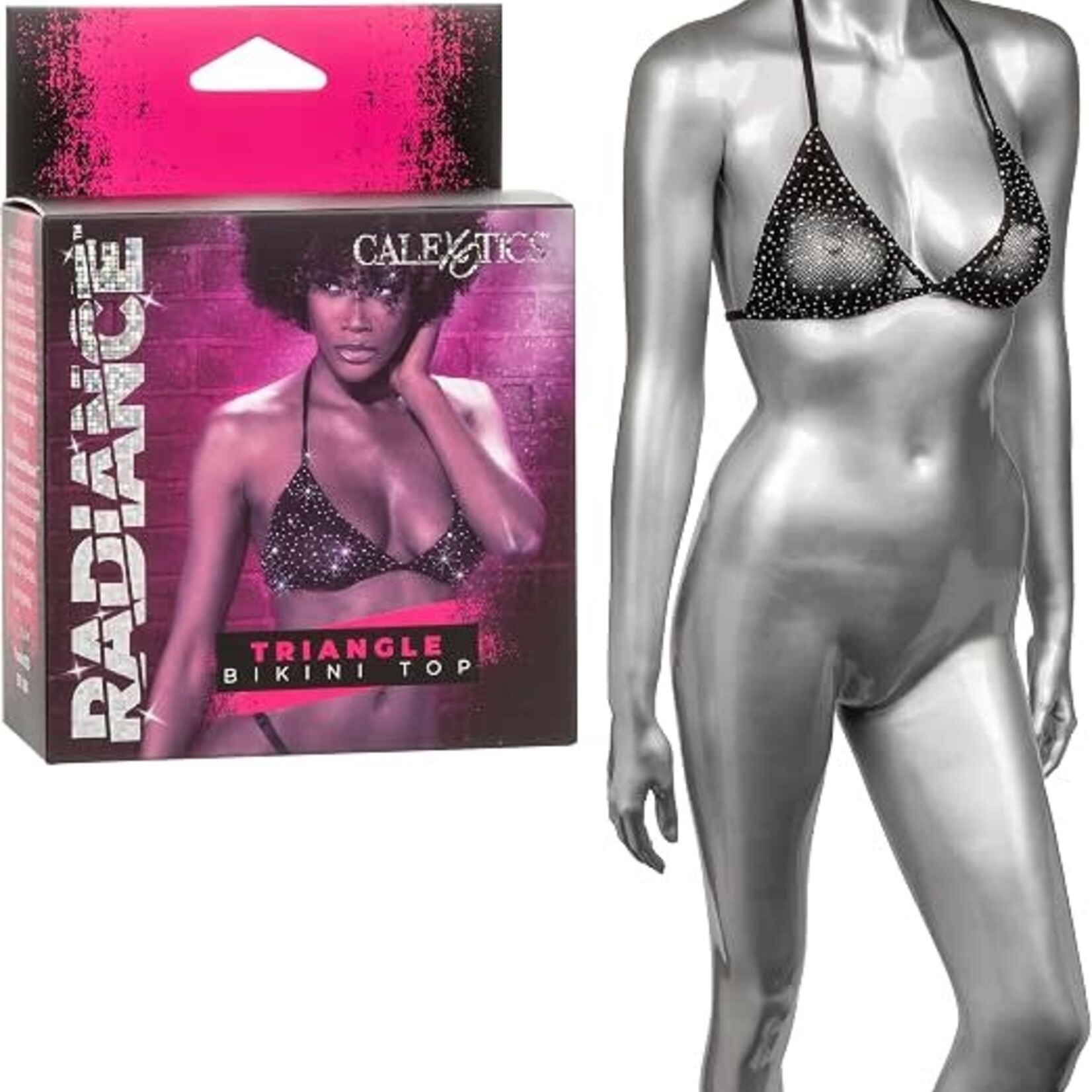 Calexotics Radiance Triangle Bikini Top - OS - Black