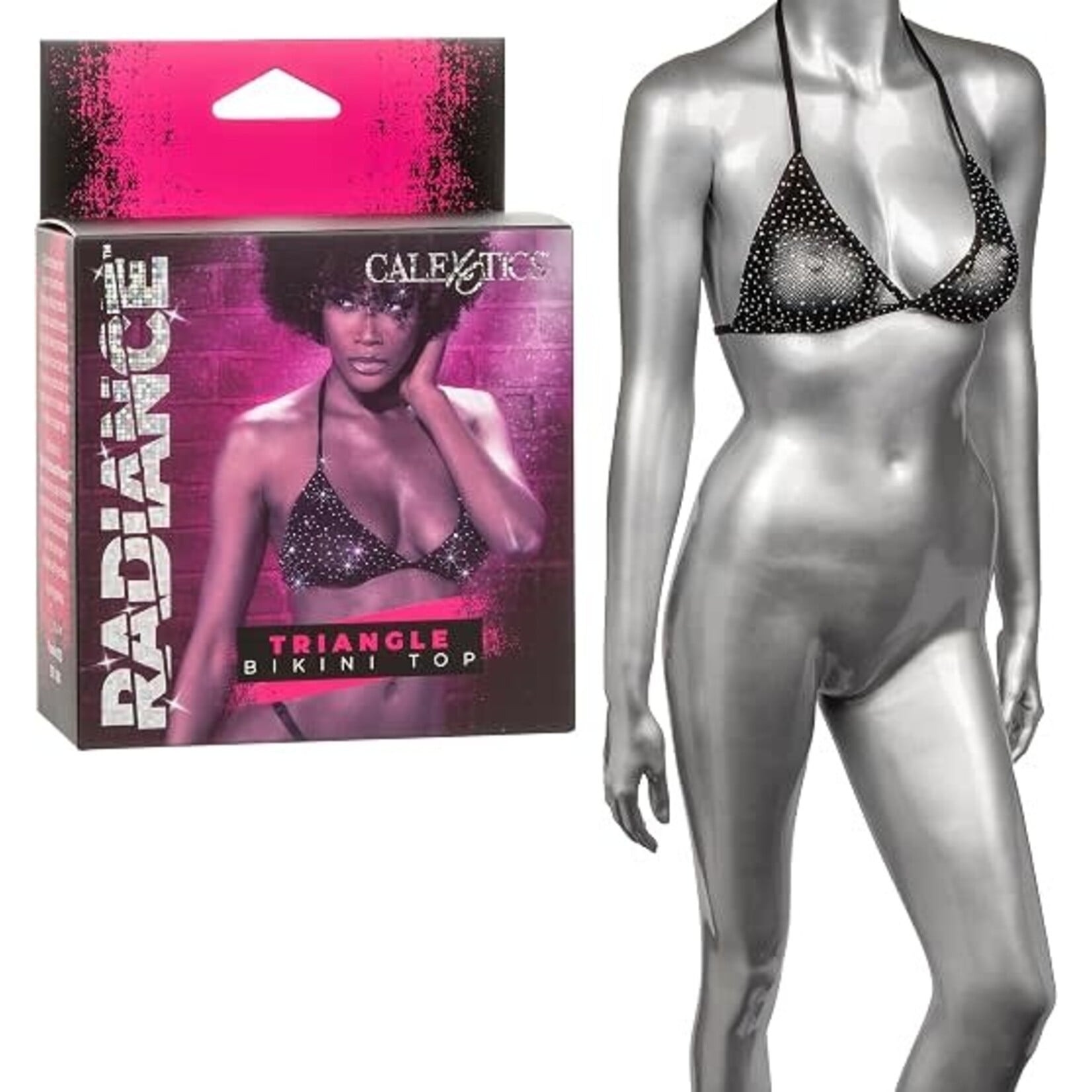 Calexotics Radiance Triangle Bikini Top - OS - Black