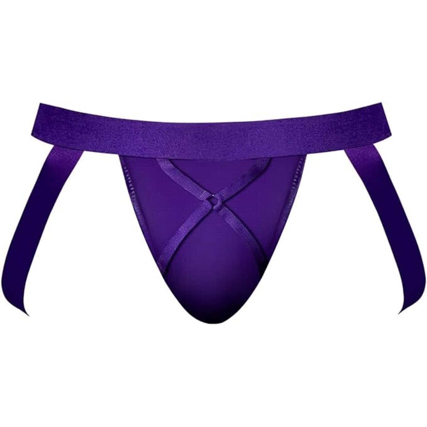 Male Power Eggplant Crossover Jock Plum