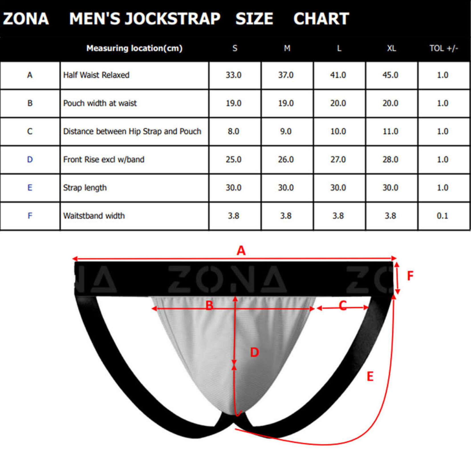 Zona Mens Underwear Blue Pride Pulse Jockstrap