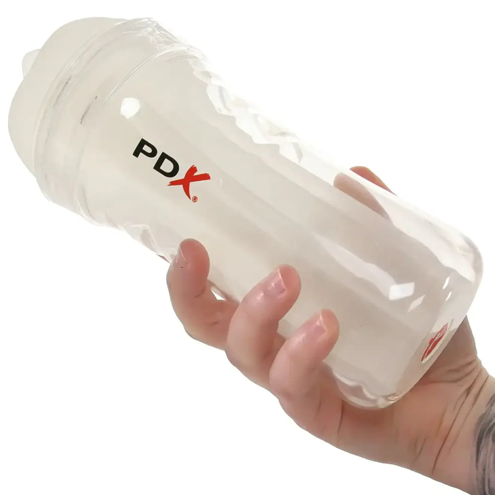 Pipedream PDX Extreme Wet Pussies Super Luscious Lips Self-Lubricating Stroker Frosted