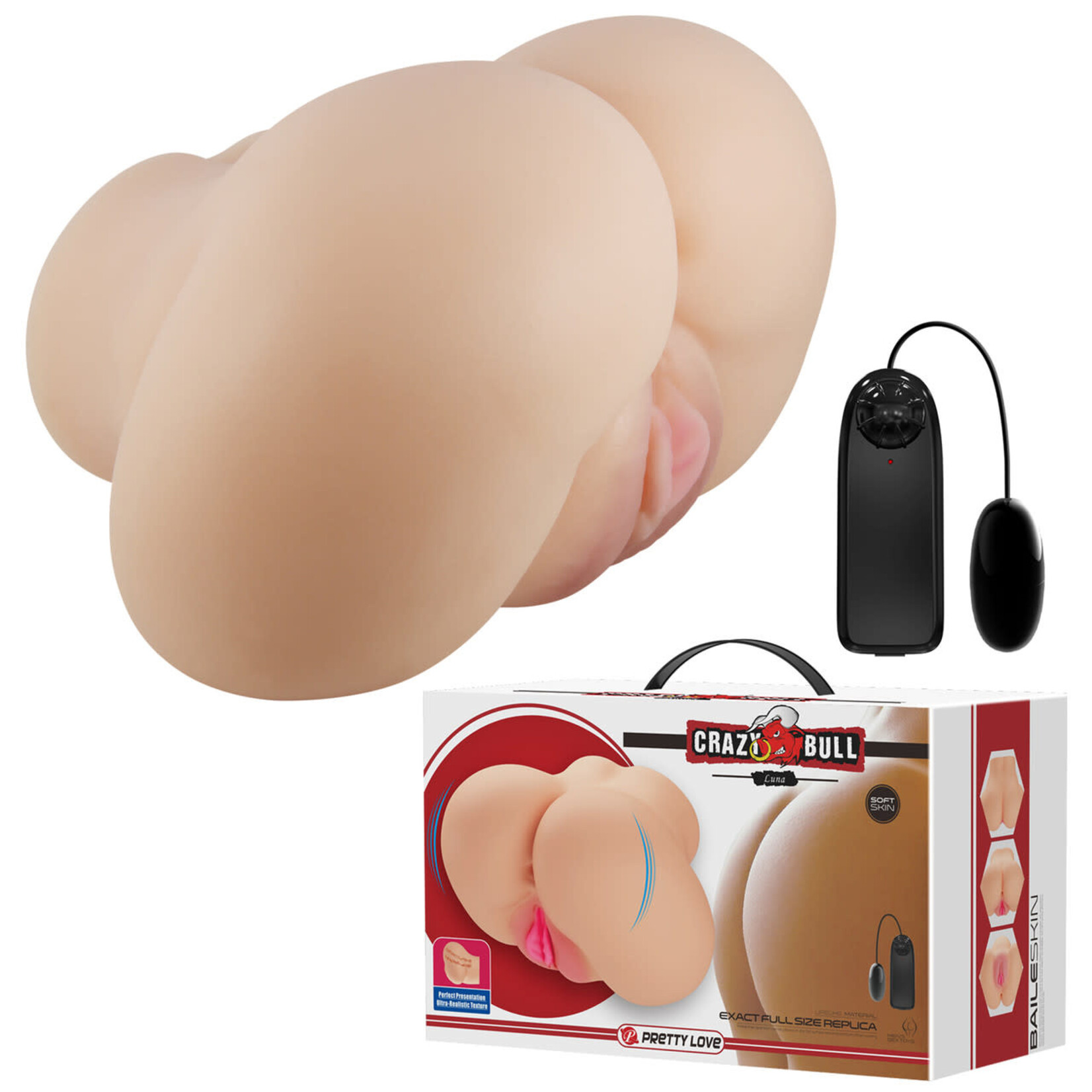 Pretty Love Luna Realistic Vagina and Ass Vibrator