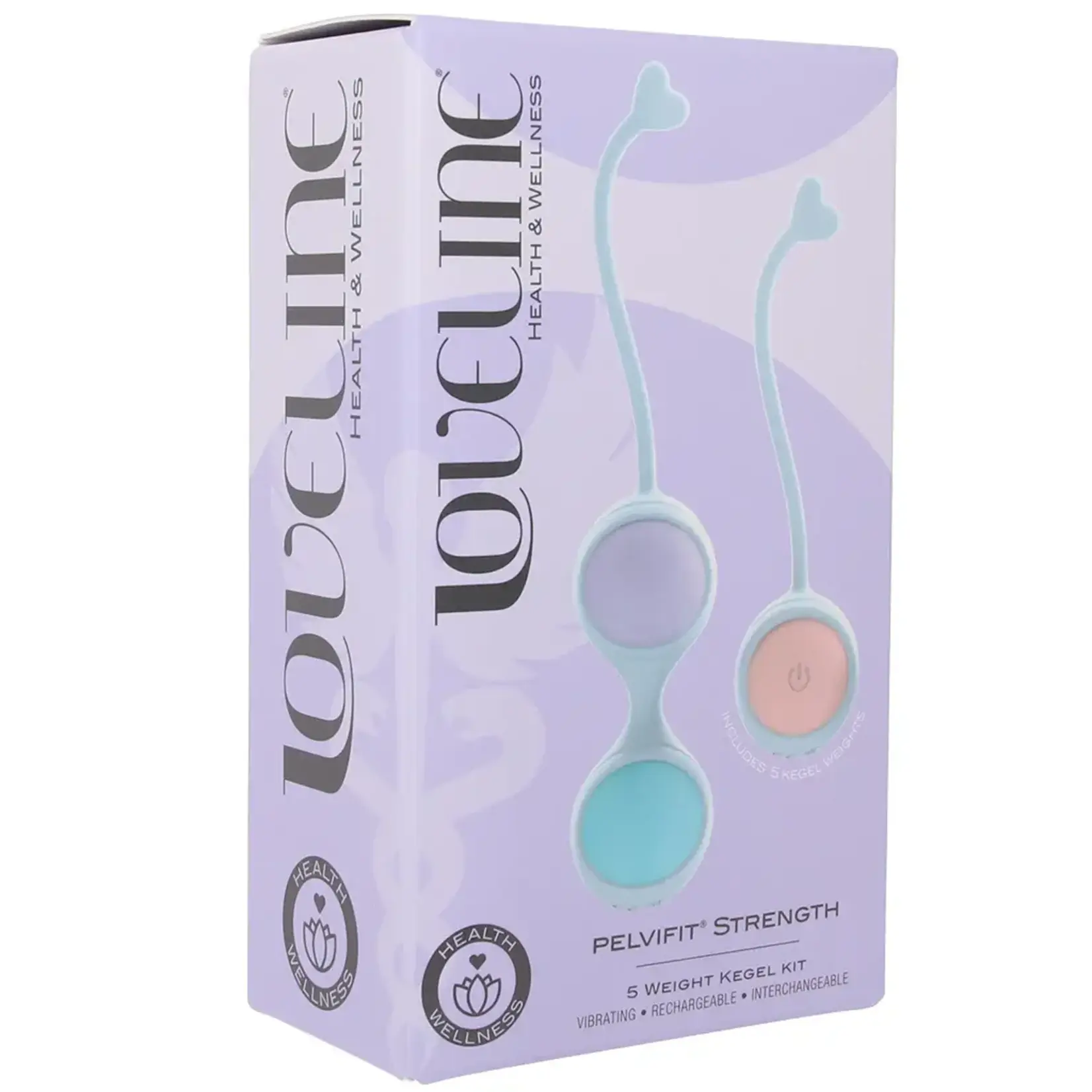 Shots Loveline Loveline Pelvifit Strength Vibrating Kegel Kit Multicolor