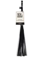 Sportsheets Sex & Mischief Shadow Chain Flogger Black/Silver
