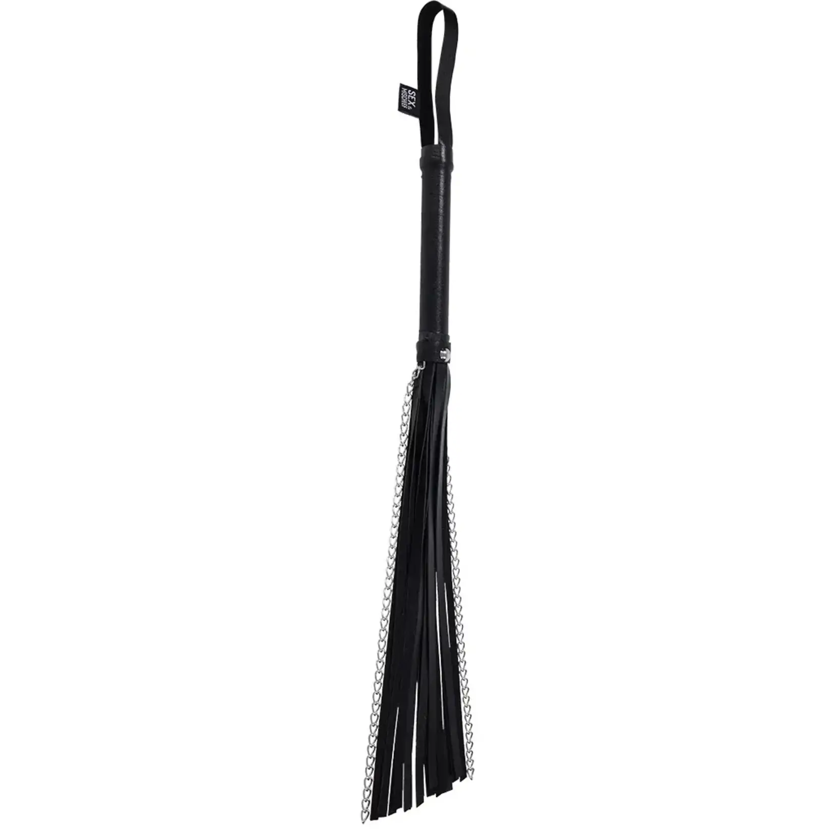 Sportsheets Sex & Mischief Shadow Chain Flogger Black/Silver