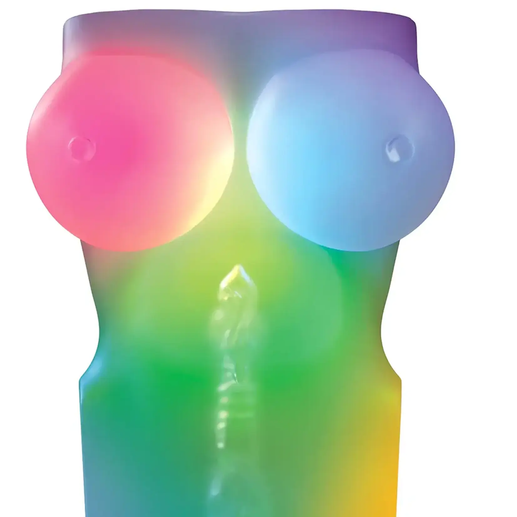 Pipedream PDX Elite Go-Go Bator LED Mega Rechargeable Masturbator - Pussy/Ass - Multicolor