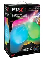 Pipedream PDX Elite Go-Go Booty LED Mega Rechargeable Masturbator - Pussy/Ass - Multicolor
