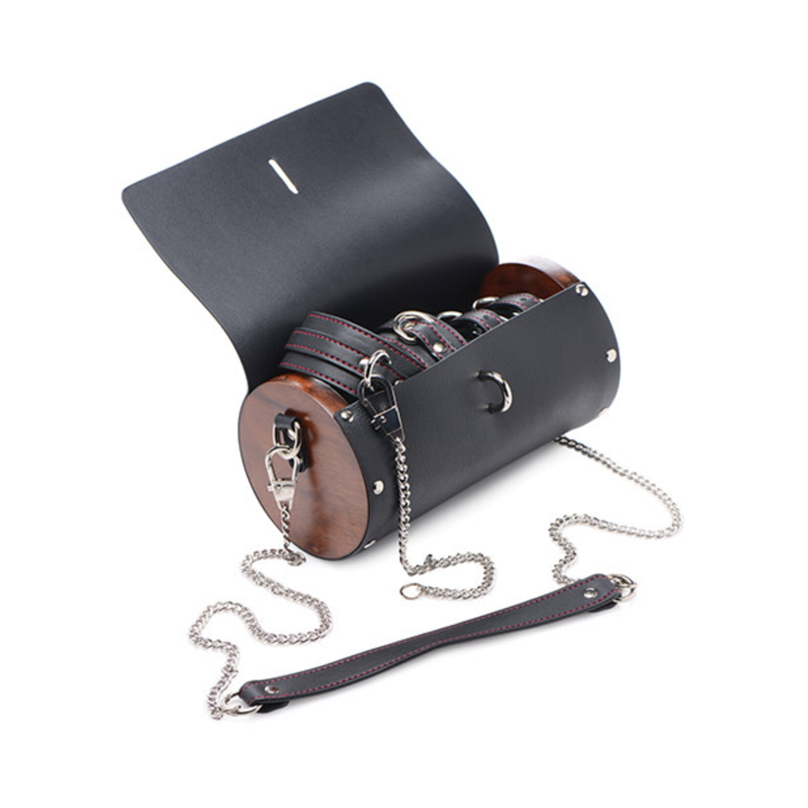 XR Brands Master Series Master Series Kinky Clutch Black Bondage Set w/Carrying Case