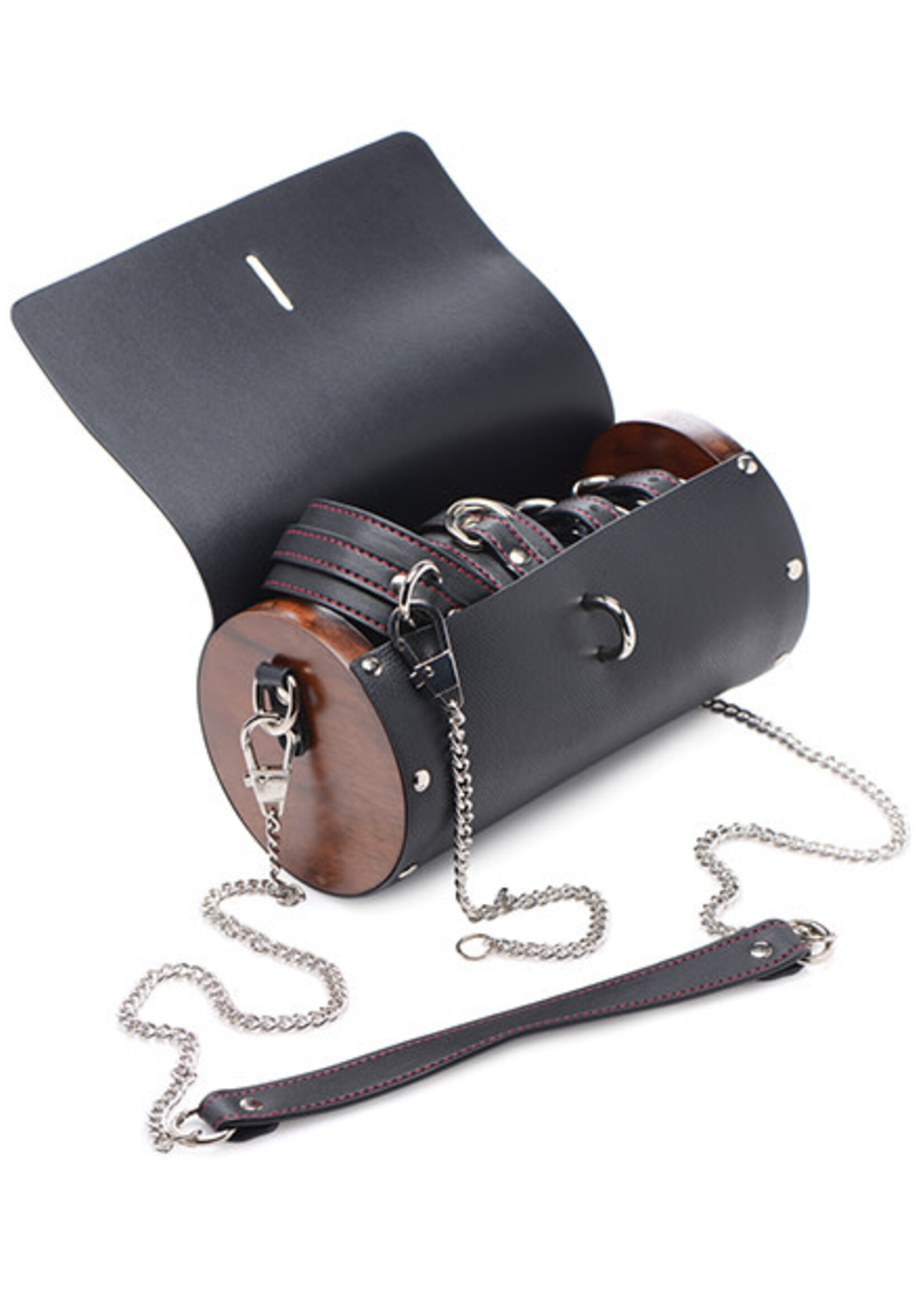 XR Brands Master Series Master Series Kinky Clutch Black Bondage Set w/Carrying Case