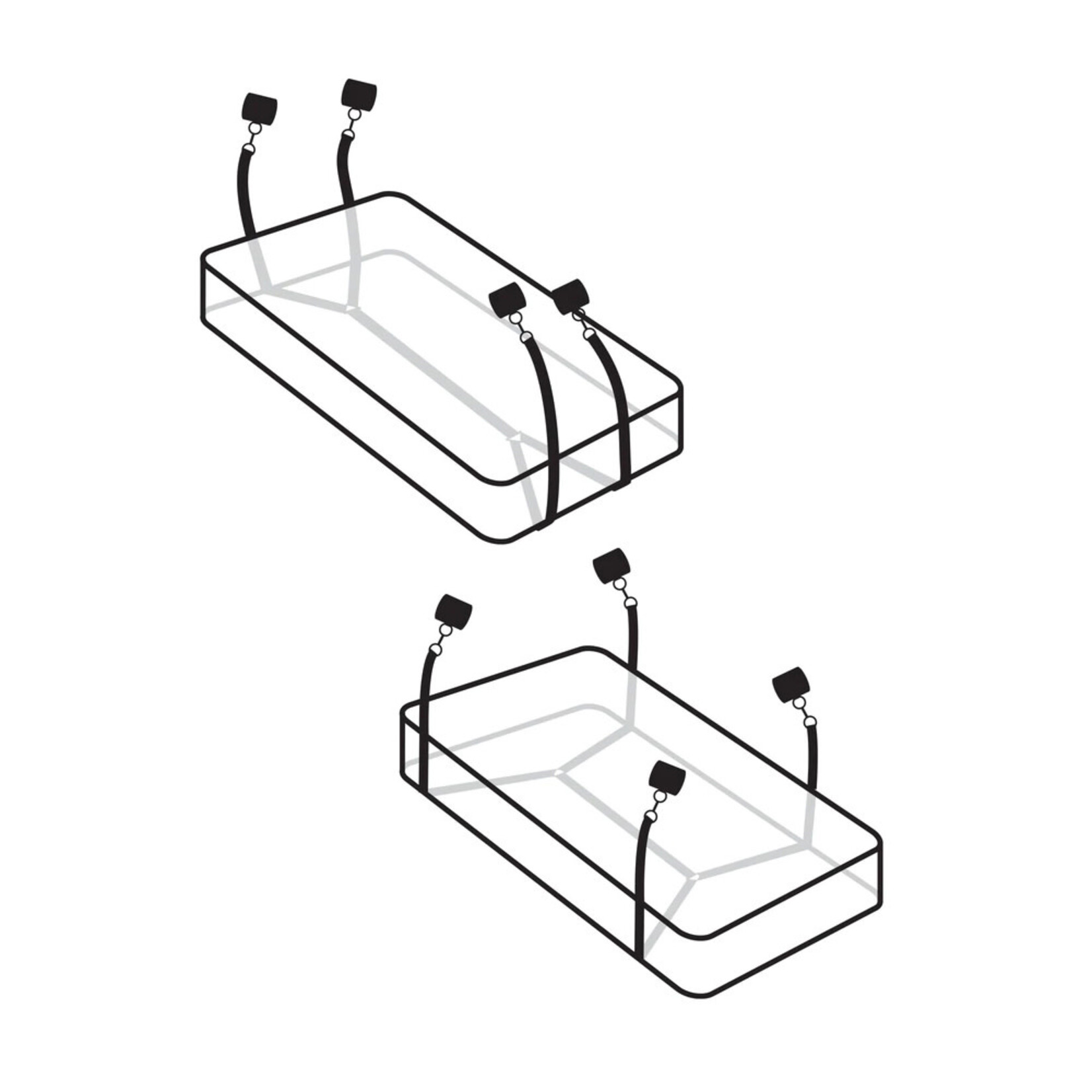 Pipedream Fetish Fantasy Limited Edition Wraparound Mattress Restraints