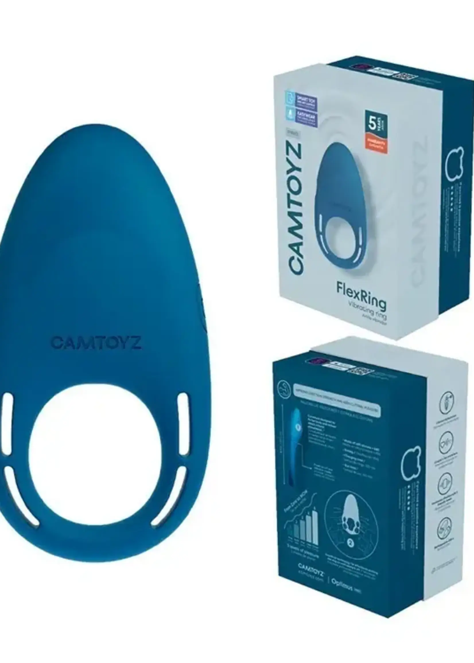 Flex Ring Camtoyz Vibrating Ring With App - Blue