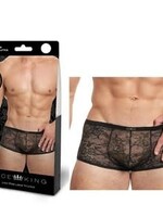 Boyztown Collective Lace King Lace Trunks - Black