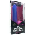 Calexotics Naughty Bits Ombre Hombre Rechargeable Silicone Vibrating Dildo - Multicolored