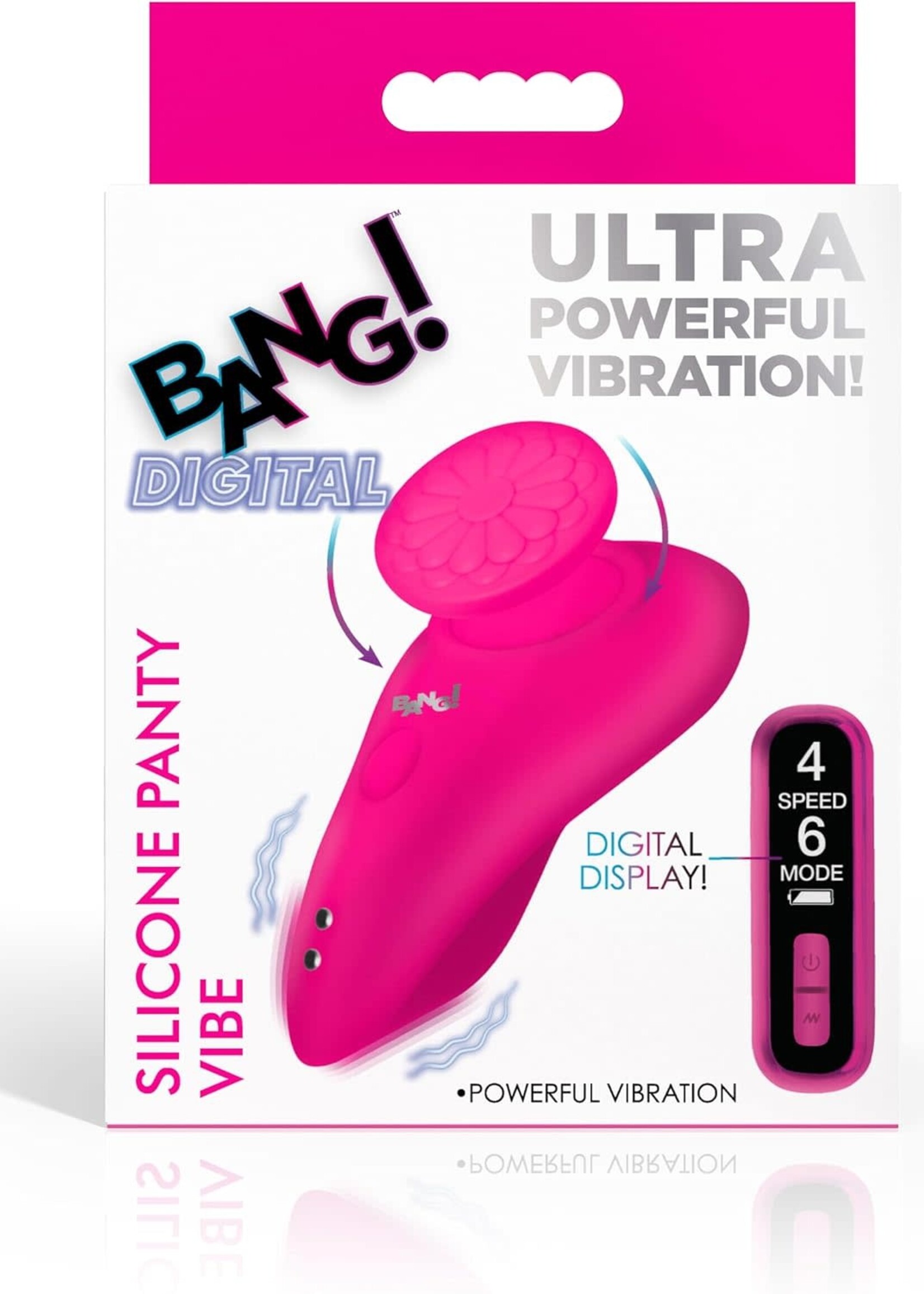XR Brands Bang Bang! Silicone Panty Vibe With Digital Remote