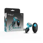 Viben Eluxe Vibrating Clr Gem Bluombre Plug With Remote