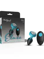 Viben Eluxe Vibrating Clr Gem Bluombre Plug With Remote