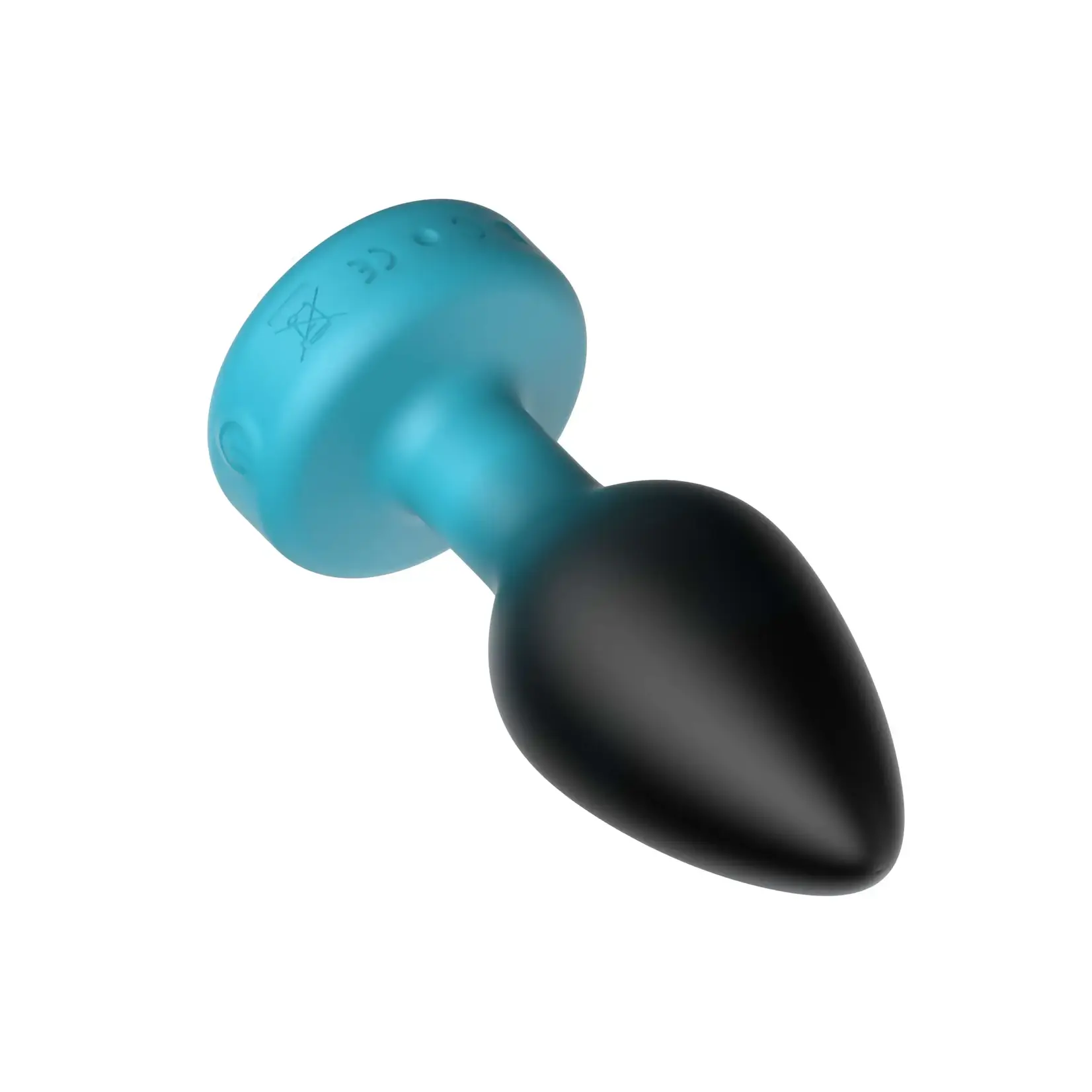 Viben Eluxe Vibrating Clr Gem Bluombre Plug With Remote
