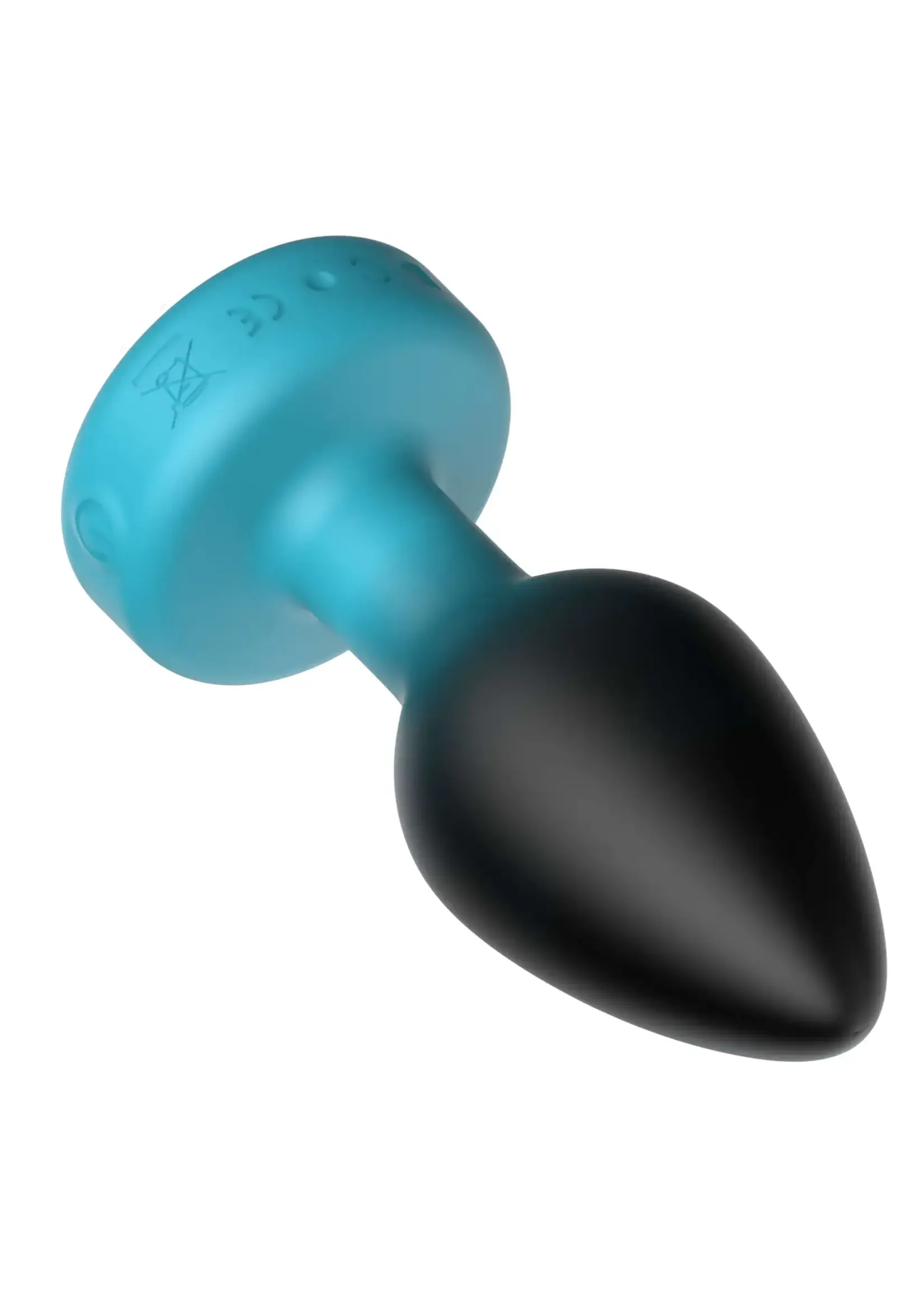 Viben Eluxe Vibrating Clr Gem Bluombre Plug With Remote
