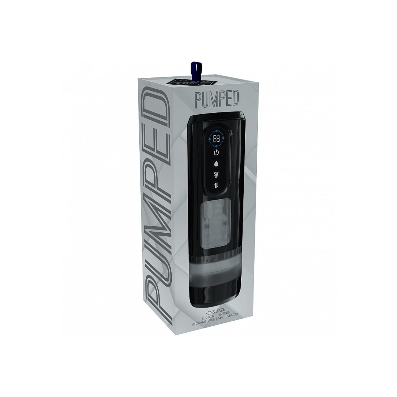 Shots Pumped Pumped Sensurge Automatic Rechargeable Heating, Sucking, Thrusting, Vibrating Male Pump