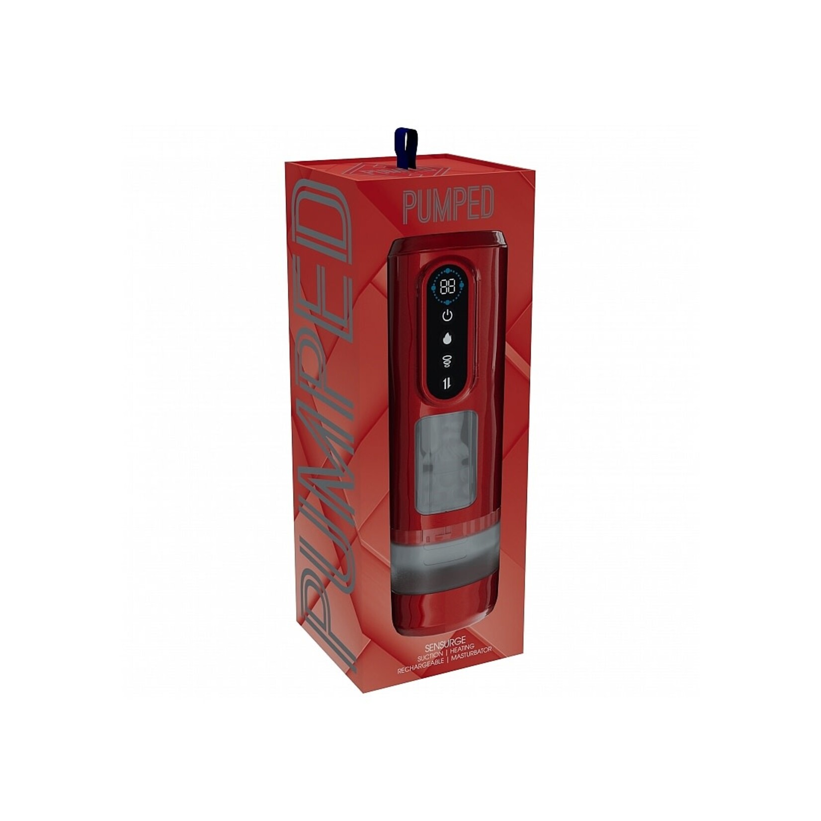 Shots Pumped Pumped Sensurge Automatic Rechargeable Heating, Sucking, Thrusting, Vibrating Male Pump
