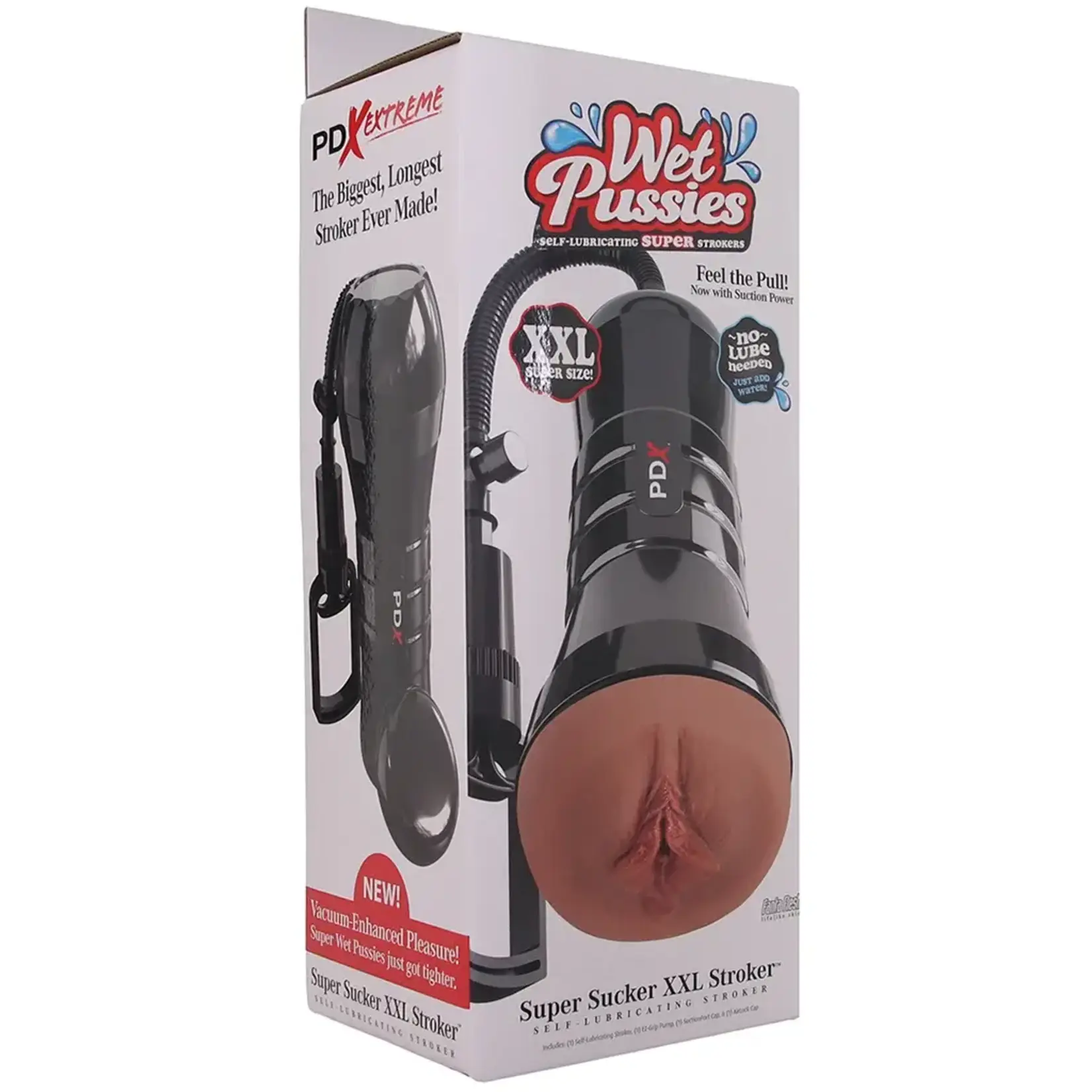 Pipedream Pdx Extreme Wet Pussies Super Sucker XXL Stroker Brown
