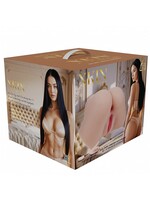 Shots Xkin Xkin Ivy Lane Dual Entry Bodyforms Masturbator - Pussy/Ass - Vanilla
