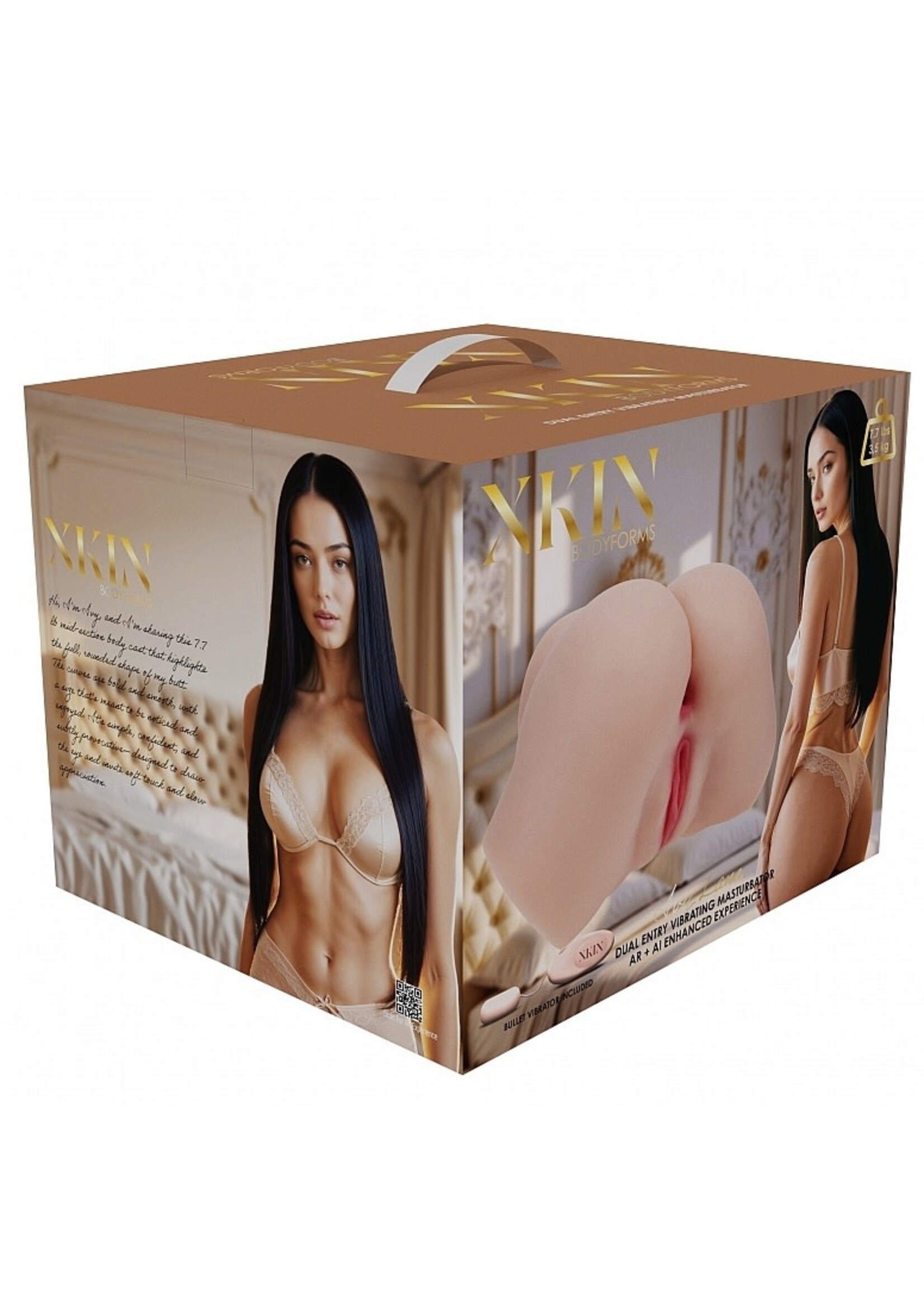 Shots Xkin Xkin Ivy Lane Dual Entry Bodyforms Masturbator - Pussy/Ass - Vanilla