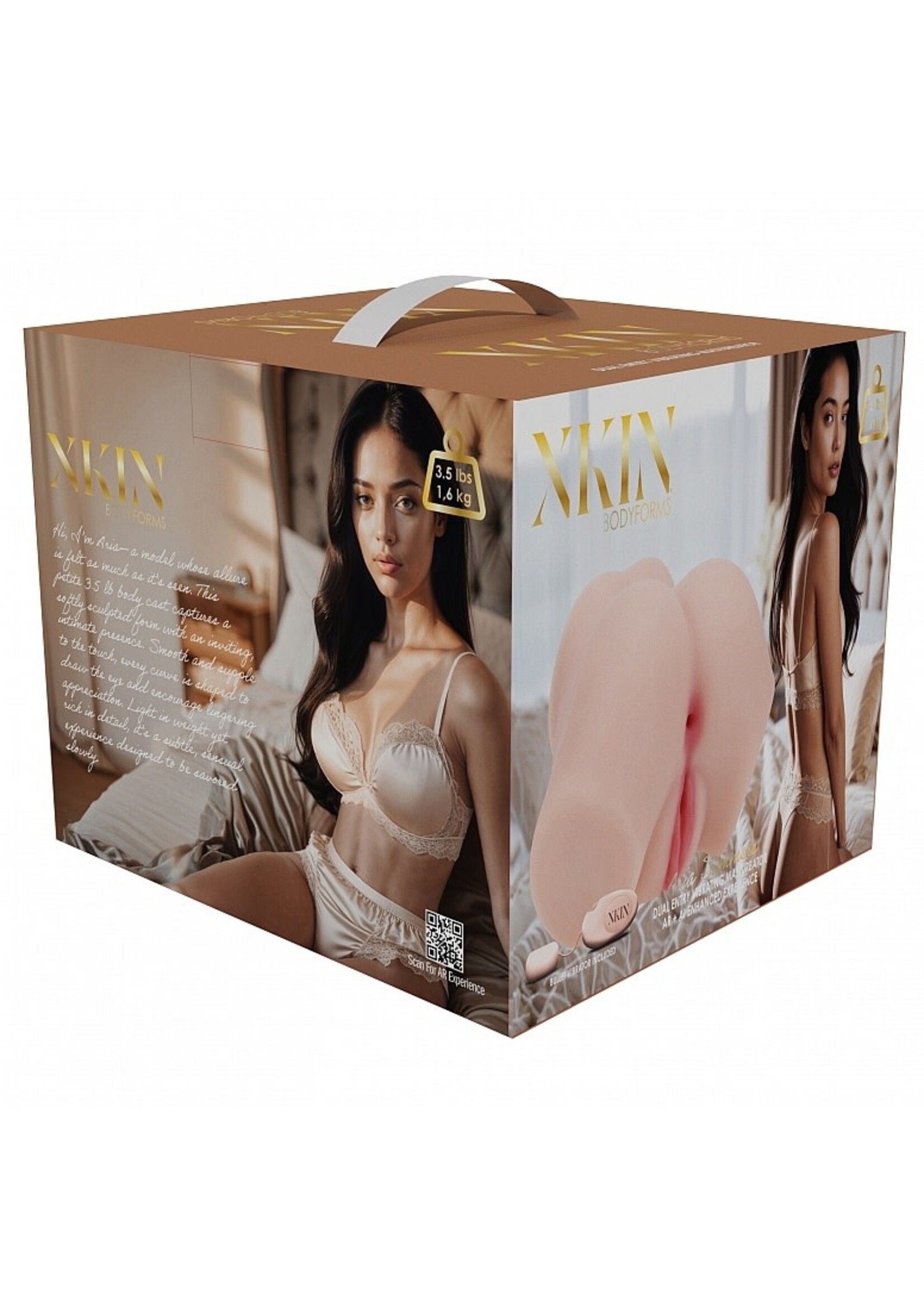Shots Xkin Xkin Aria Summers Dual Entry Bodyforms Masturbator - Pussy/Ass - Vanilla