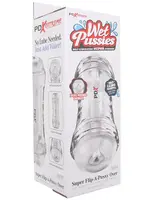 Pipedream PDX Extreme Wet Pussies Super Flip-A-Pussy Over Self-Lubricating Stroker - Frosted
