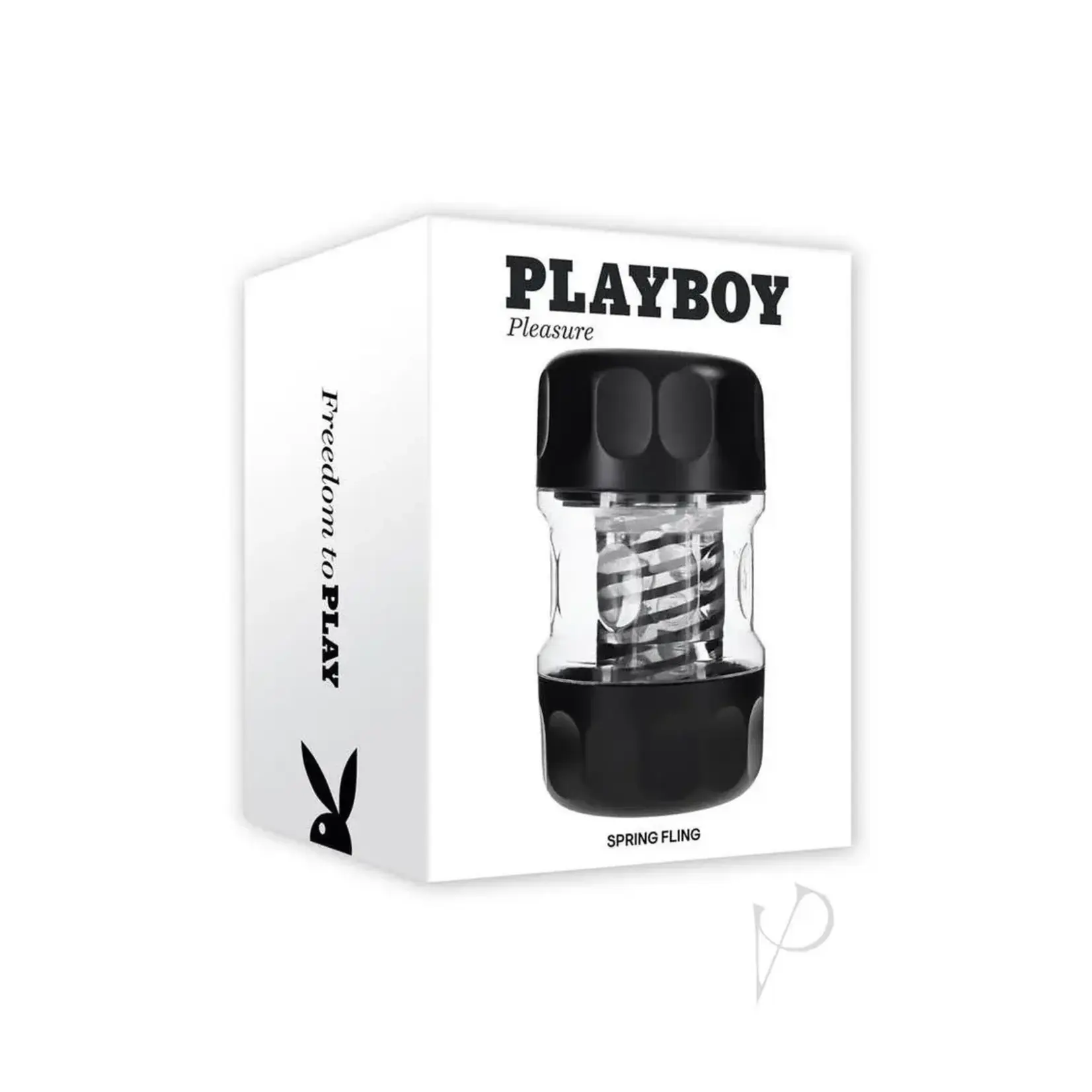 Playboy Pleasure` Playboy Spring Fling Rechargeable Stroker - Clear/Black