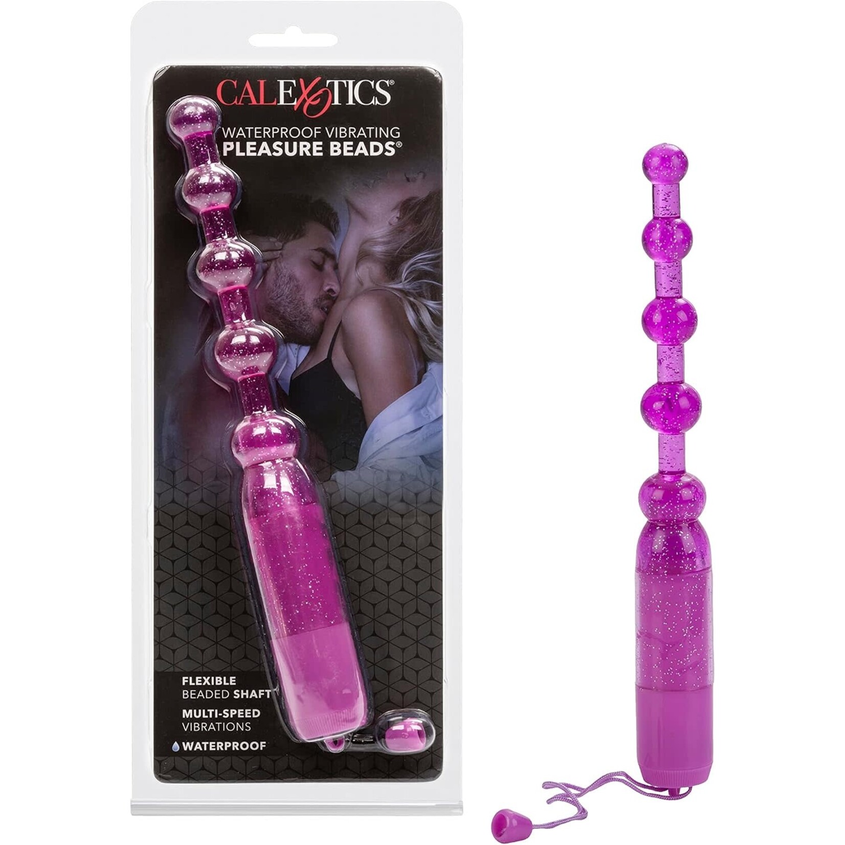 Calexotics Waterproof Vibrating Pleasure Beads Purple