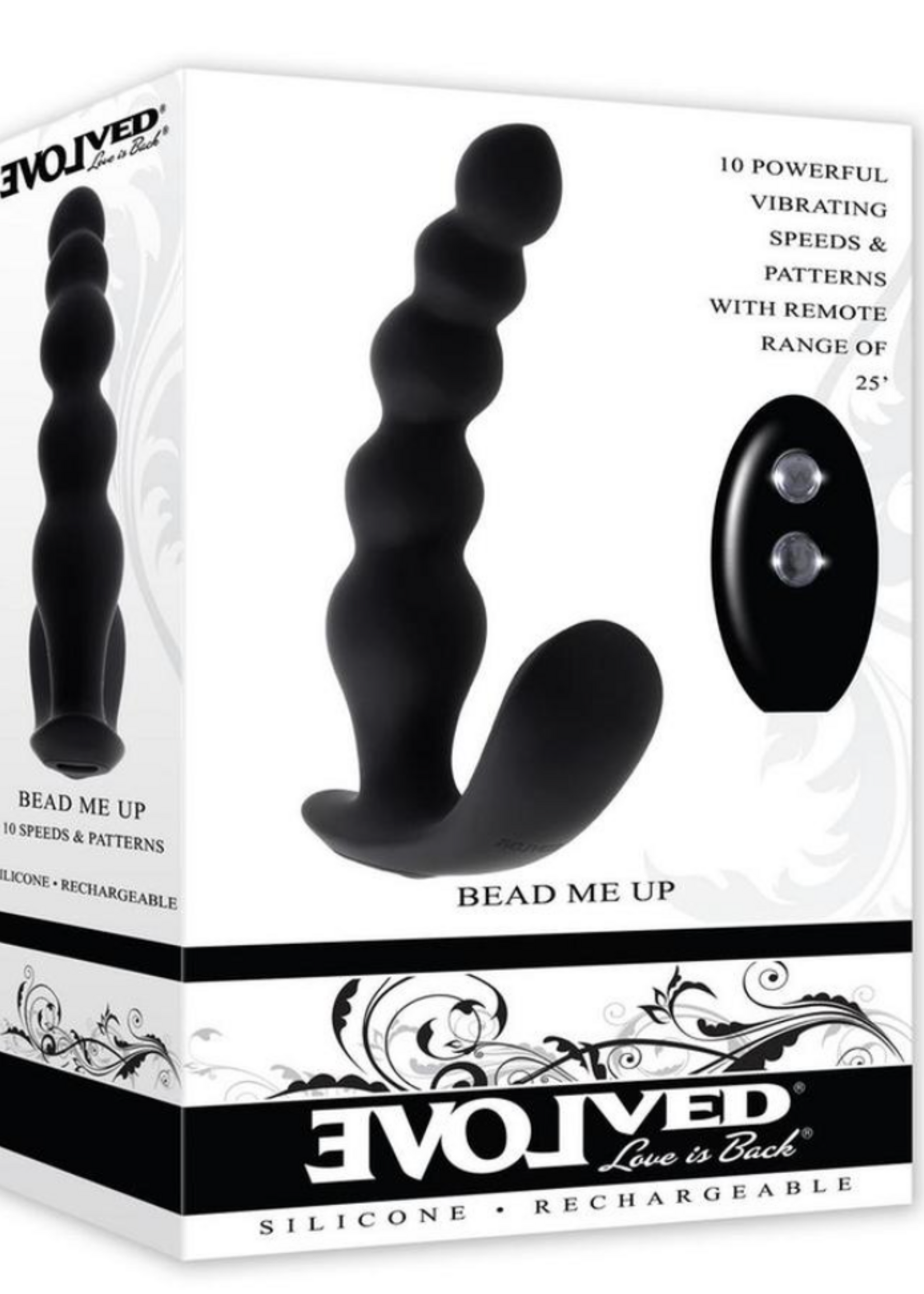 Evolved Novelties Bead Me Up Rechargeable Beads - Black