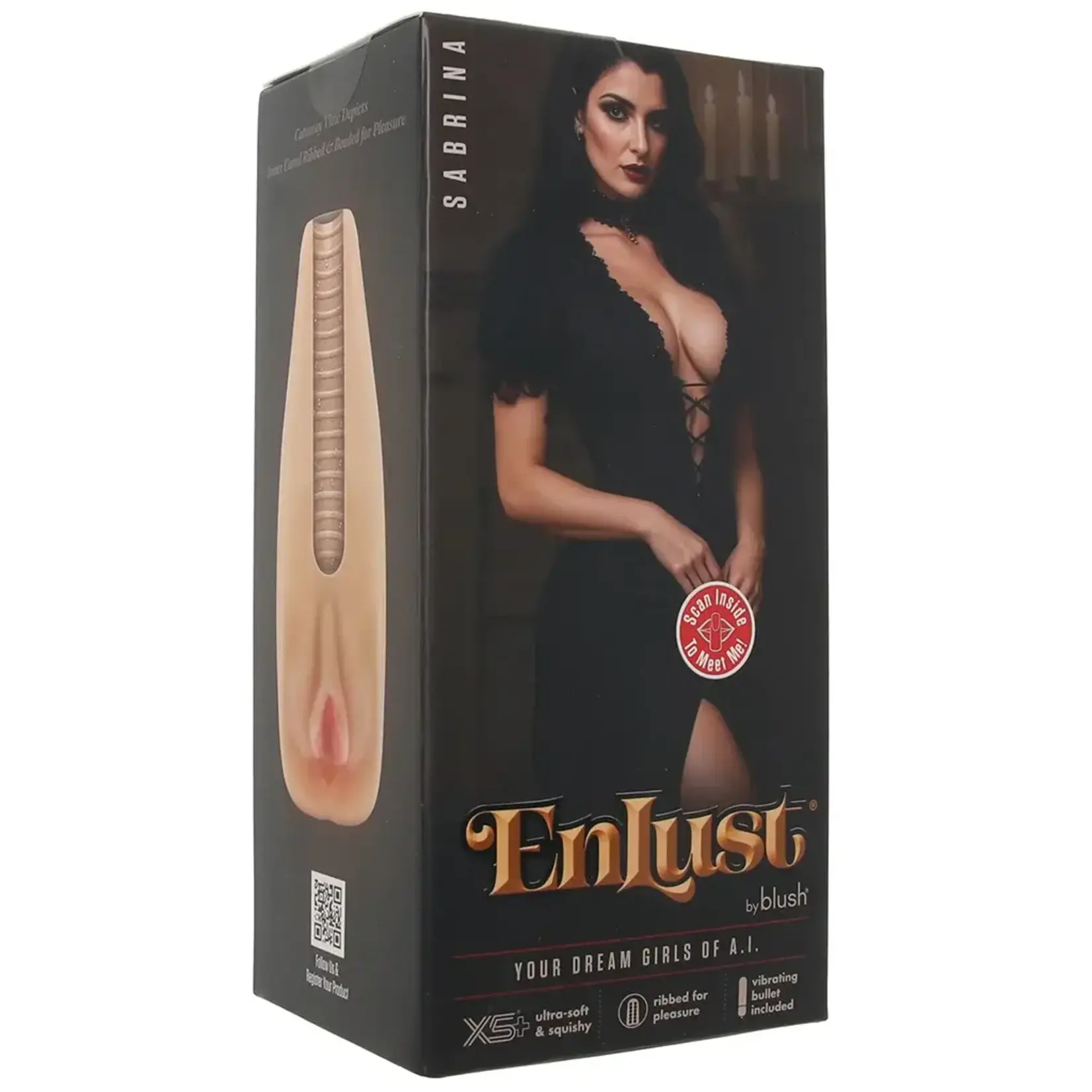 Blush EnLust Sabrina Male Masturbator With Bullet Vibrator