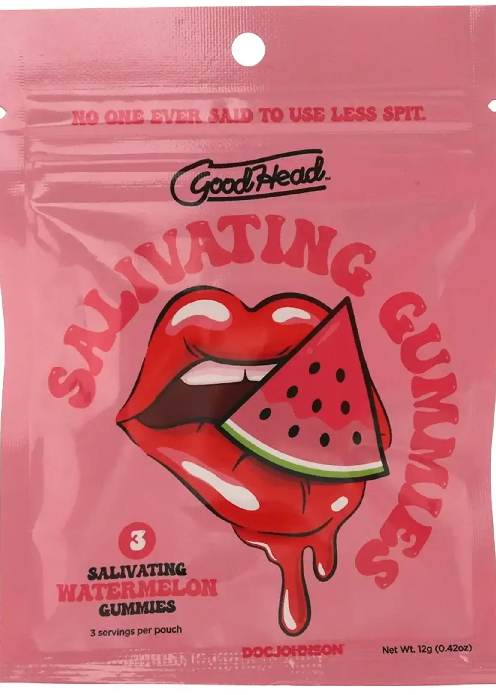 Doc Johnson Goodhead - Salivating Gummies (3 Pcs Per Pouch) - Watermelon