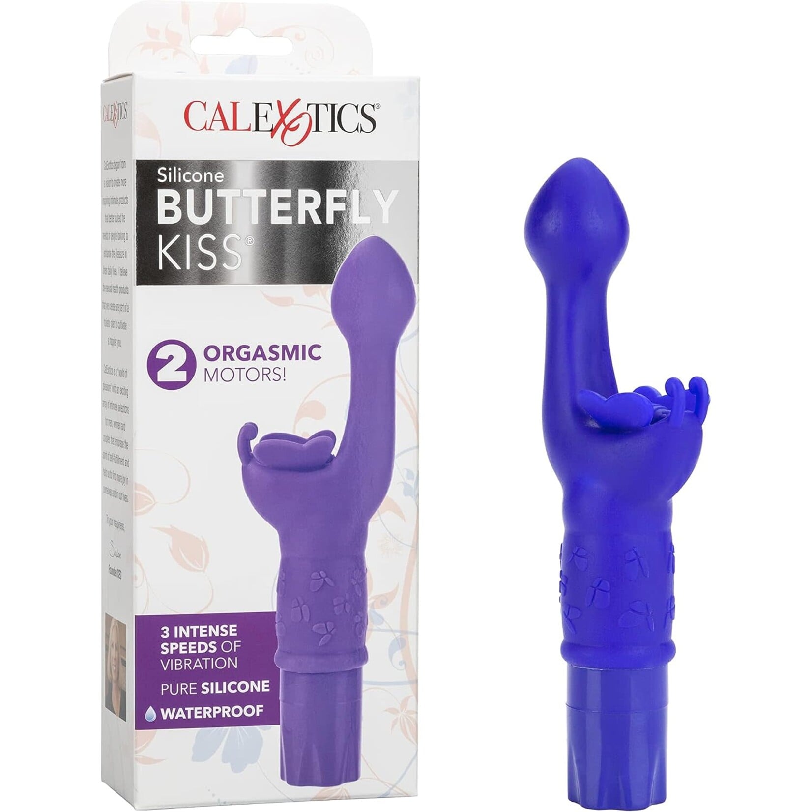 Calexotics Butterfly Kiss Silicone Vibrator - Purple