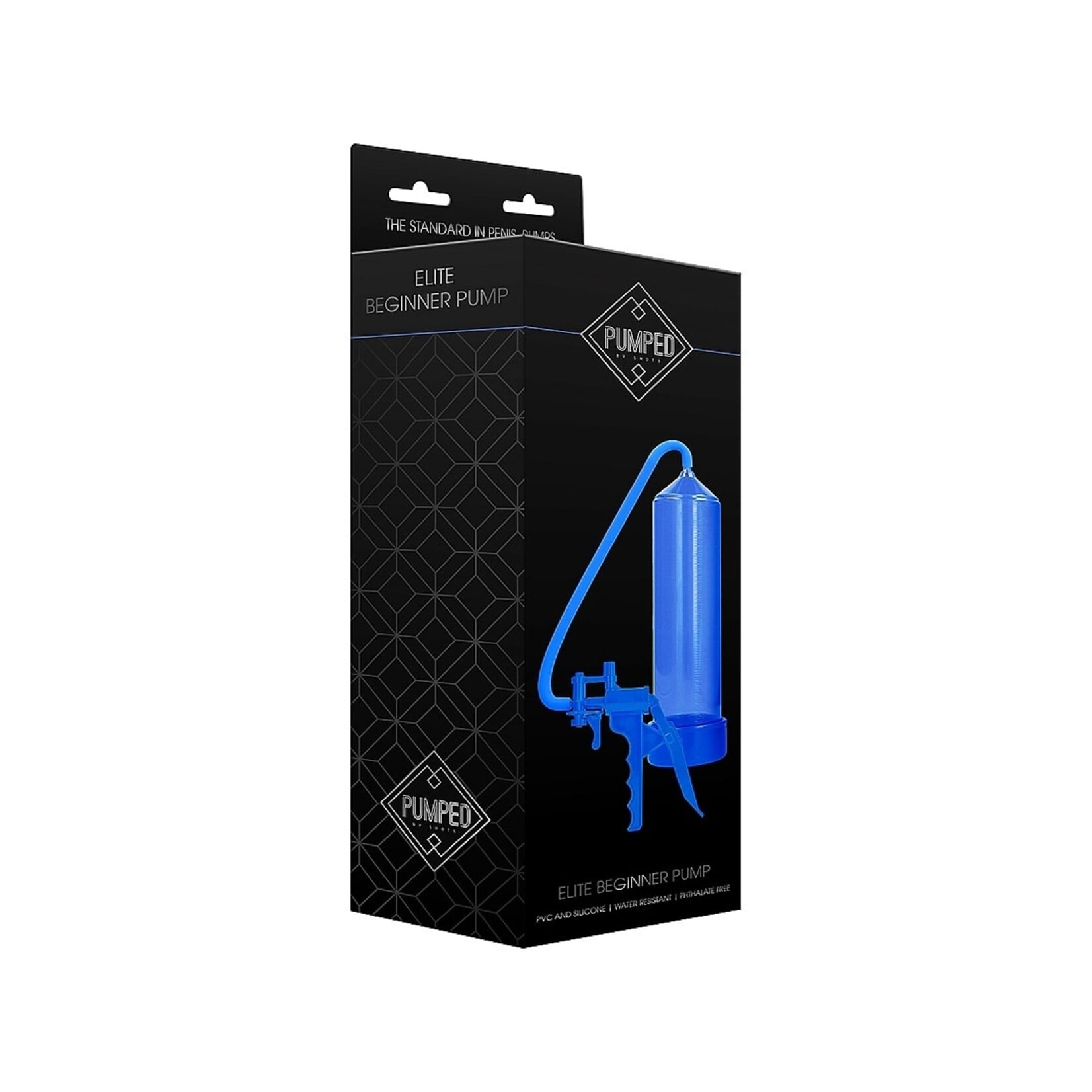Shots Pumped Pumped By Shots Elite Beginner Penis Pump - Blue