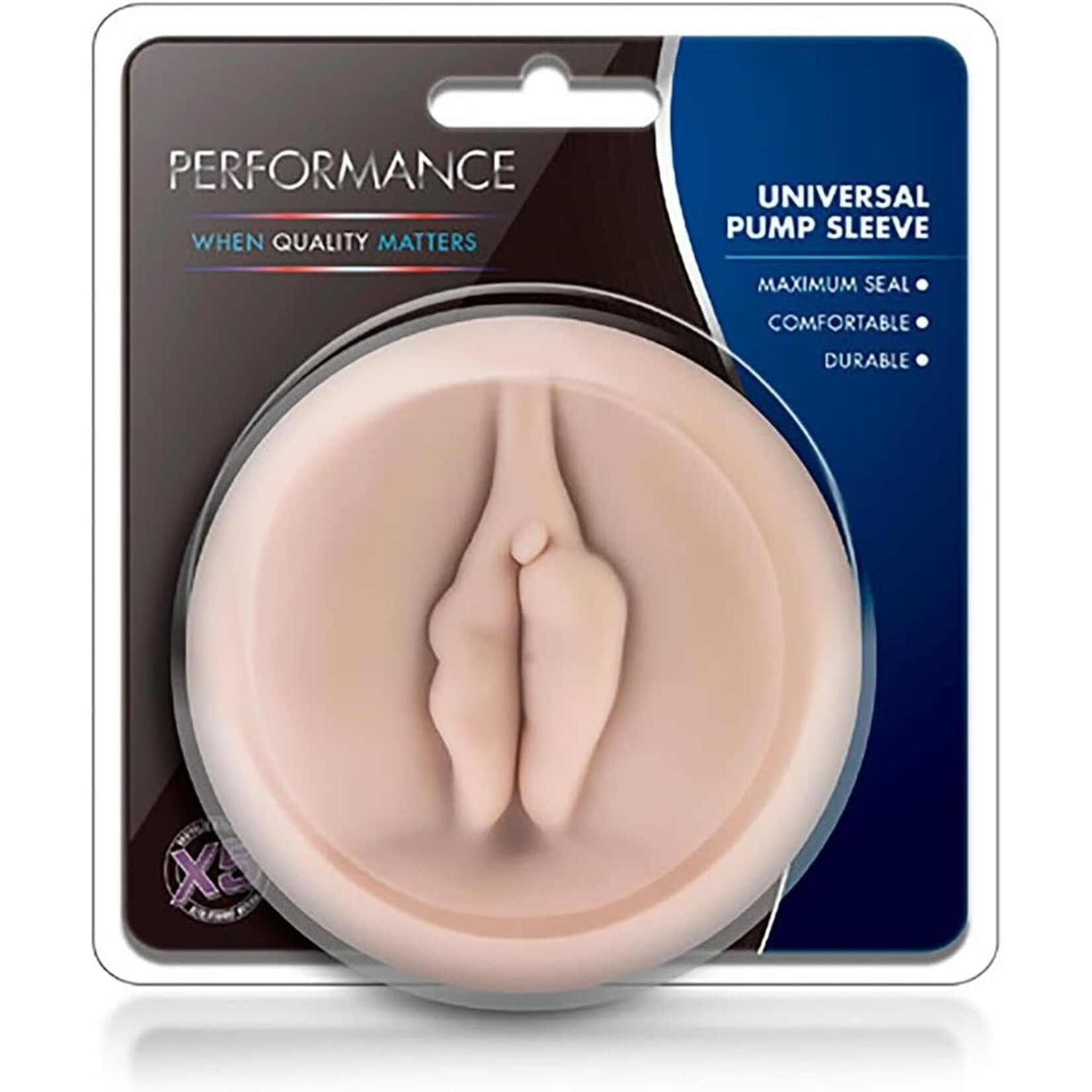 California Exotic Novelties Performance Universal Pump Sleeve Vagina - Beige