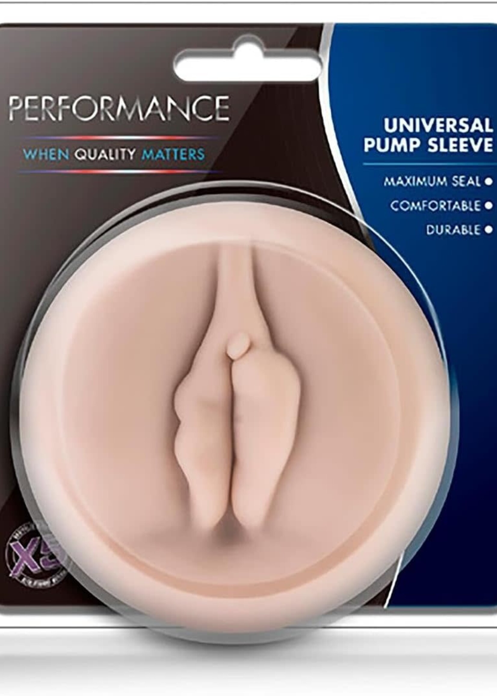 California Exotic Novelties Performance Universal Pump Sleeve Vagina - Beige