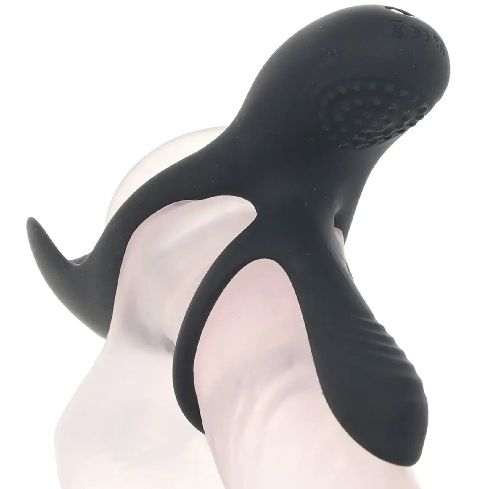 Shots Levelz Levelz Triple Motor Vibrating Silicone Rechargeable Cock Ring - Black