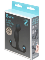B-Vibe B-Vibe P-Spot Vortex Flex Silicone Prostate Massager - Black