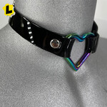 Kookie INTL Rainbow Heart Leather Collar
