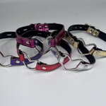 Kookie INTL Honey Leather Buckle Heart Collar - S/M