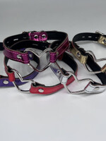 Kookie INTL Honey Leather Buckle Heart Collar - S/M