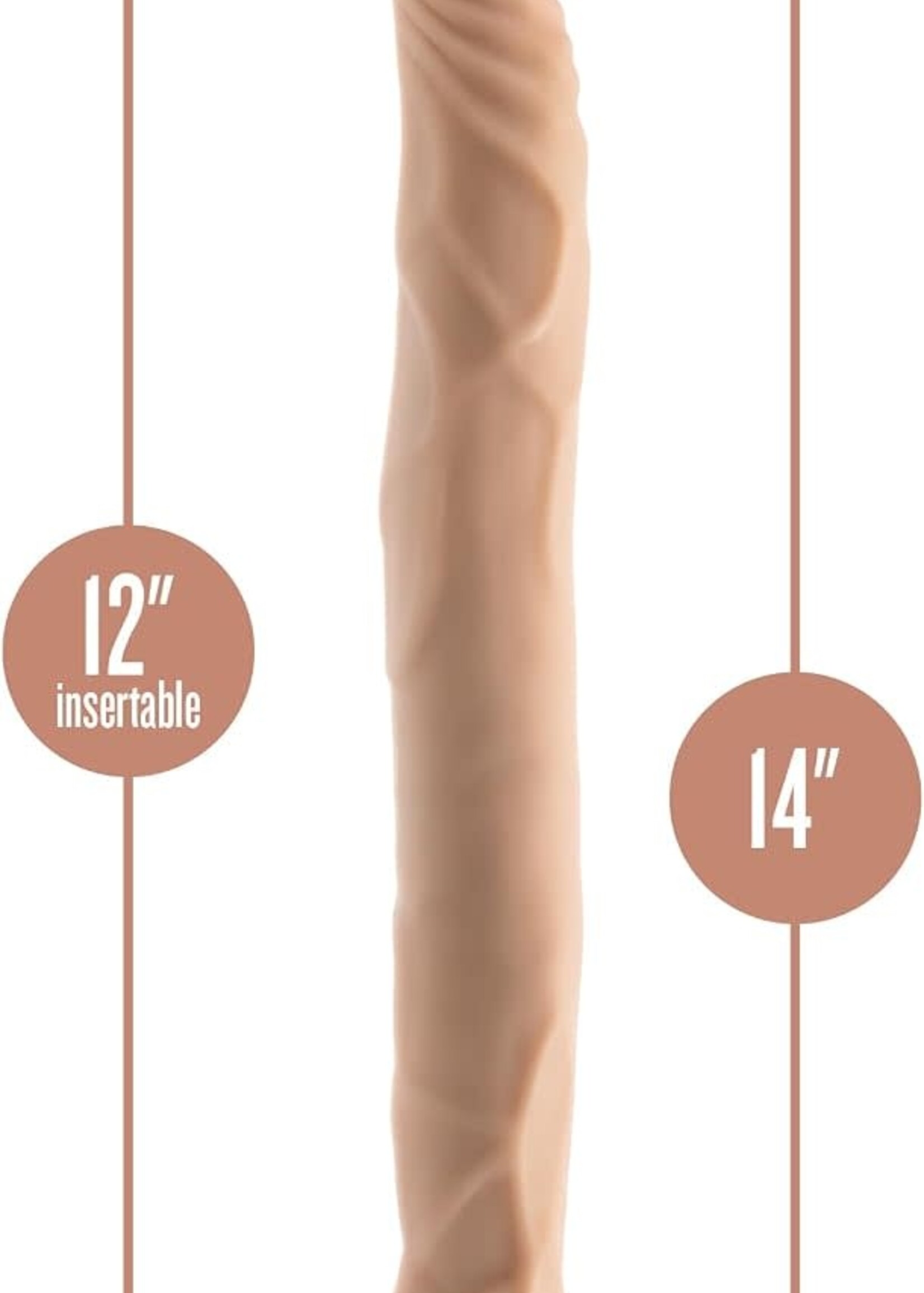 Blush Novelties Dr. Skin Plus 14" Posable Double Dong Beige